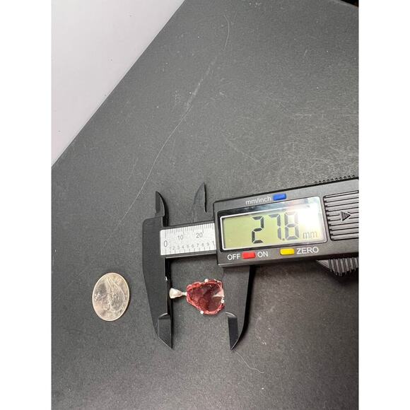 NEW Pink tourmaline sterling silver pendant 2.16 grams - Picture 6 of 10